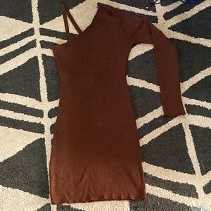 Princess Polly Brown Knit Dress